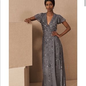 BHLDN Plymouth dress grey fog **never worn**